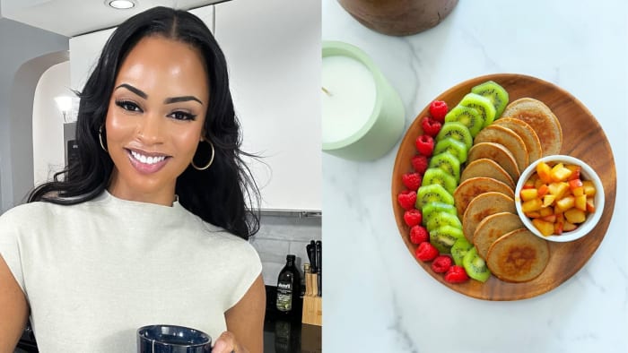 Brittney Nicole and one of her go-to breakfast options